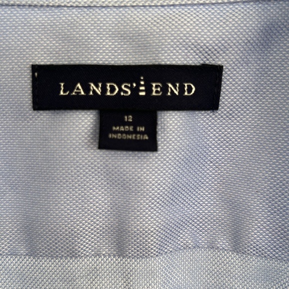 Lands end button down shirt size 12 - Picture 2 of 4